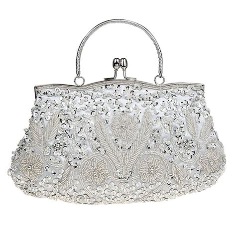 black and silver evening purse.